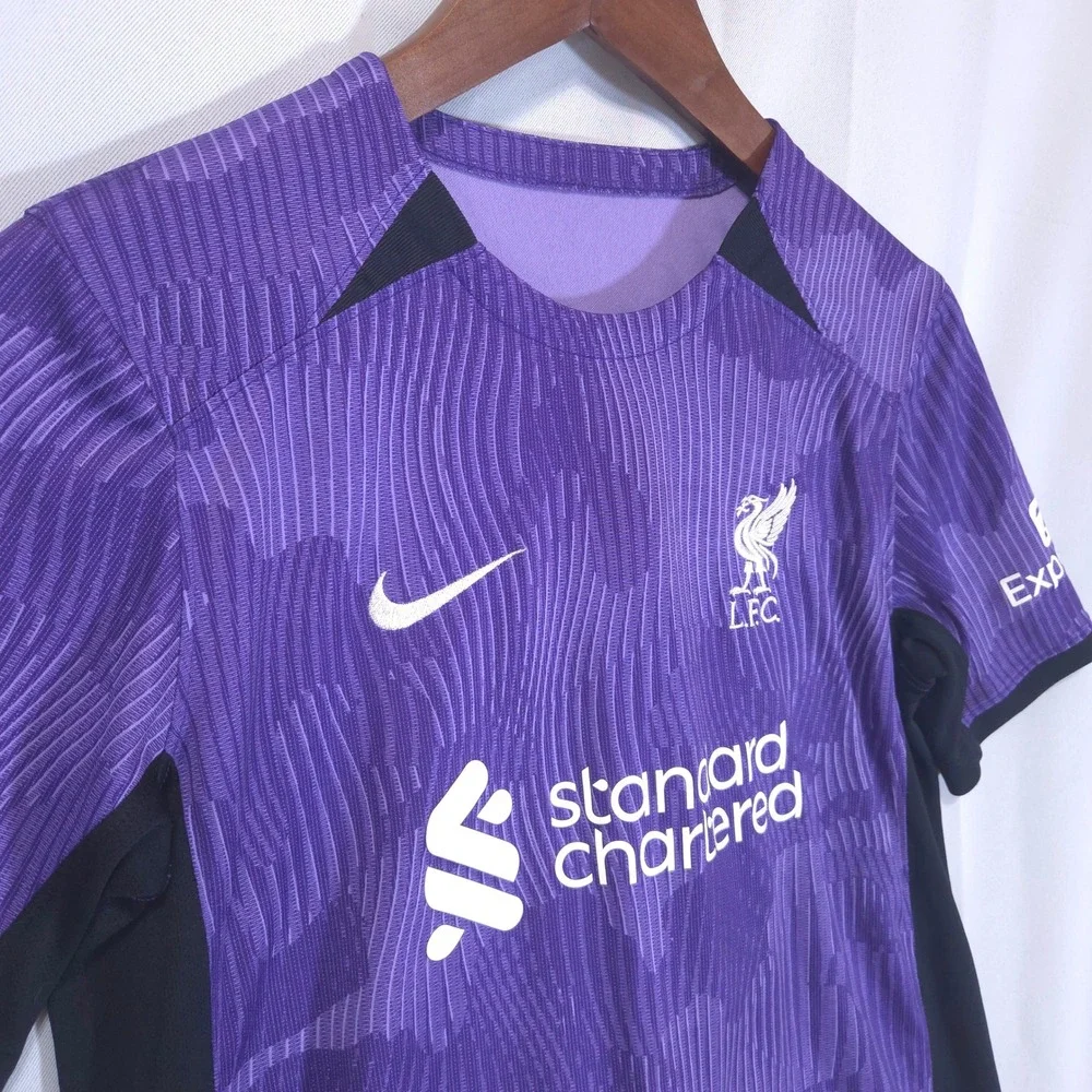 Nike Liverpool FC 23-24 Soccer Jersey Youth XL Third Kit Purple Dri-FIT